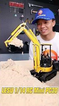 Look at Oliver demonstrating the actual sand-filling gameplay with 1/14 RC hydraulic excavator PC30