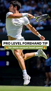 High Level Forehand Technical Tip 🎾🔥 All of the best forehands in the world have something called the racquet lag. This happens when the racquet lags behind the hand when accelerating forward and eventually creates a snap. This way, an enormous amount of racquet head speed can be created. Follow me for more tips 💯 🎥:Court Level Tennis (YouTube) | Love Tennis (YouTube)#tennistips #forehand #federer #djokovic #tennistechnique | Tennis Highlight Arena
