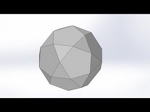 How to make Icosidodecahedron by SolidWorks / 3D CAD