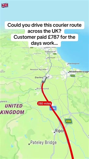 Could you do this??#courier #route #deliverydriver #UK #courierlife