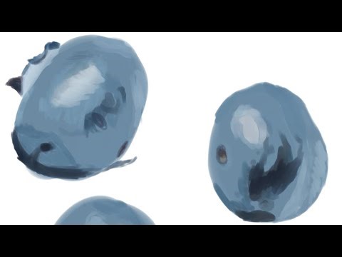 Drawing blueberries in ibis paint x! 🫐 
