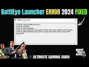 Battle Eye Launcher FIX for GTA 5 - | Script Hook V Critcal error | New Update September 2024
