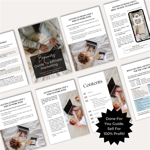 Affiliate Marketing Beginners Guide: Canva Template With MRR & PLR (digital Download) - Etsy