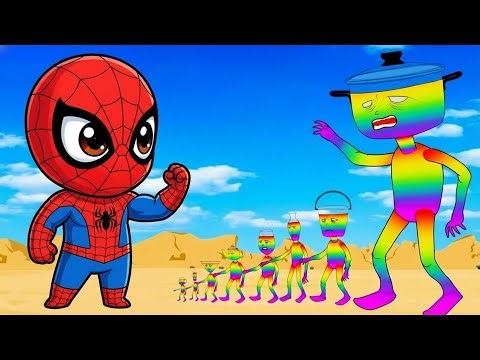 Evolution SPIDER MAN Vs Evoultion HULK: Against Crazy Doctor UFO | 2D Animation Film
