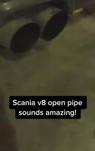 Experience the Roar of Scania V8 with Open Pipe Sound