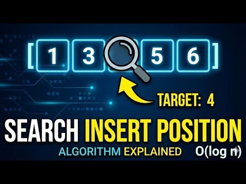 🔥 Search Insert Position — Binary Search ka BEST & CLEAN Logic! | LeetCode 35 | DSA Interview
