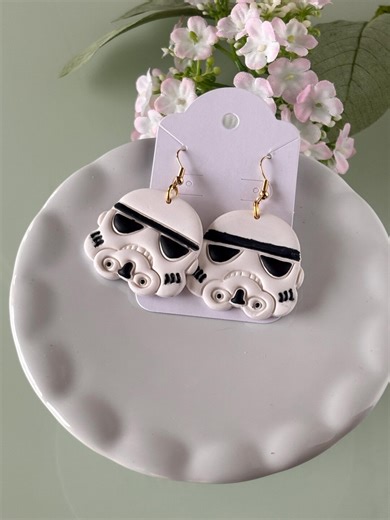 Storm Trooper Earrings Star Wars Fans - Etsy