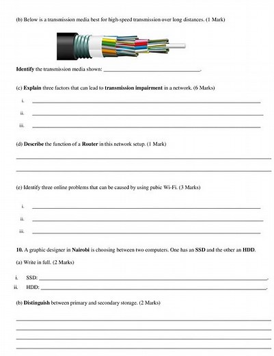 Grade 10 Computer Studies End of Term 2 2026 Exam with Marking Scheme