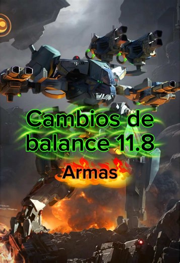 Cambios de Balance a las Armas! (Si quereis probar estos cambios de balance,se supone que ya estan en los test servers) #juego #warrobots #parati #pixonic #creador