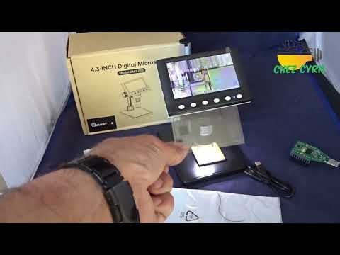 Sympa le petit microscope DM7 avec sortie USB et resolution 1280x720
