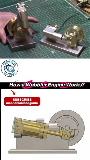 How a Wobbler Engine Works #foryou #automobile #engineblock #engineering #viral #machine #autocad