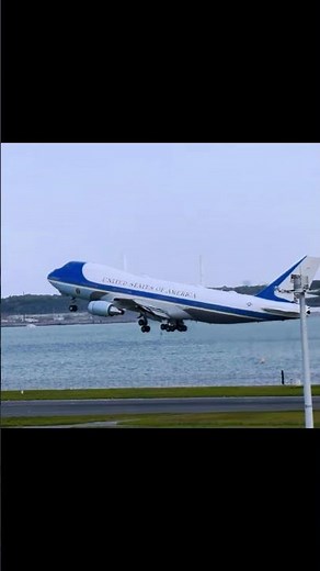 アメリカ合衆国大統領専用機エアフォースワンが羽田空港を離陸 #羽田空港 #エアフォースワン