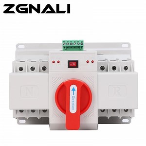 [Hot Item] 380V Generator Change Over Switch Nlq5-125/3p 125A 100A 80A 50/60Hz Mini ATS Dual Power Two-in-One Automatic Transfer Switch