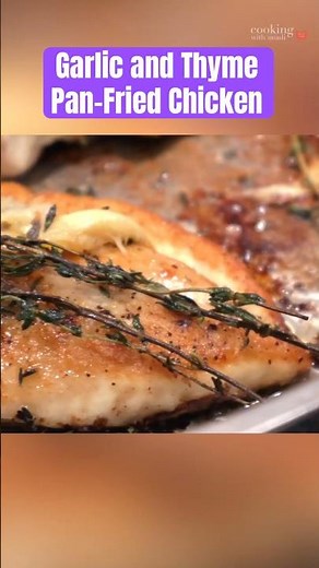 Garlic-Infused Pan-Fried Chicken Breasts with Thyme! #cooking #food