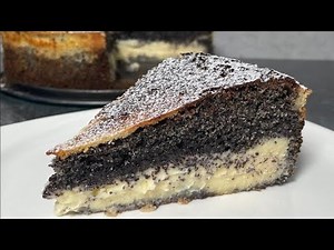 Schneller und einfacher Mohn Kuchen / weich und fluffig ♥ Mohn - Joghurt Kuchen