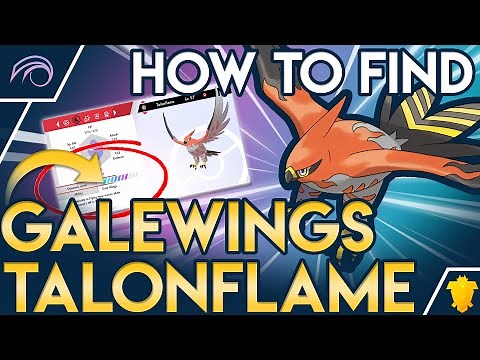 HOW TO GET GALE WINGS TALONFLAME in Pokemon Sword and Shield DLC Isle of Armor