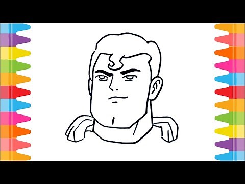 How to Draw Superman Face Step by Step