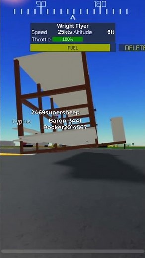 Landing the wright flyer