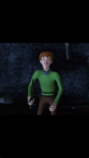 A brave kid single-handedly fights off 8 frightening ZOMBIES in a cave at night with a sword.