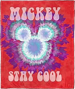 Northwest Mickey Mouse Silk Touch Throw Blanket, 50" x 60", Stay Cool
