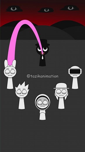 Sprunki Blob Opera: Mr. Black Sing the ColorMixing song 🎶🌈 #sprunki #shorts #cartoon #animation | Tazik Animation