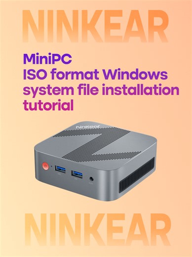 Watch Ninkear Mini-PC Installation Tutorial Video for Windows OS. This tutorial is for all users who already have in their possession a Ninkear Mini-PC device. Get a fresh OS installation quickly! This step-by-step video tutorial guides you through the process in only 4 minutes and 27 seconds, leaving you with a ready-to-use system ! 👶Perfect for beginners! 👶Even if it's your first time installing an OS, this video makes it simple. Just grab your USB flash drive, follow along, and we'll get yo