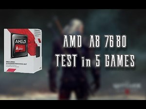AMD A8-7680 R7 Graphics(iGPU) Test in 5 games 2020