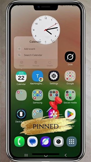 How to lock apps on home screen layout Android #short