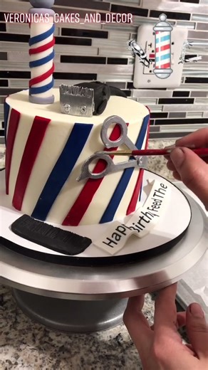 Barber Cake Ideas for Hair Stylists | Veronica's Cakes
