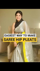 Saree hip pleats made easy ♥️♥️ #sareepleating #pleat #sareelovers #reel | Jagisha Upadhyay