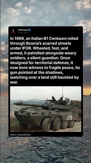 The Centauro That Patrolled Bosnia #history #military #movie #ww2