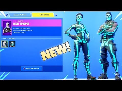 NEW! ALL SKULL TROOPER CUSTOMIZABLE STYLES SHOWCASE! Fortnite Battle Royale