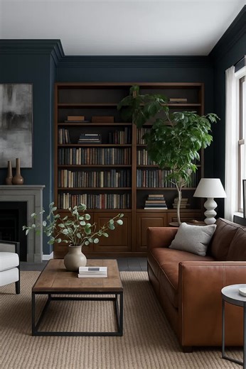 Creating a Cozy Living Room with Leather Walls