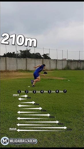 Explosive Agility Workout 7 Cone Challenge 5m spacing 210m#shorts