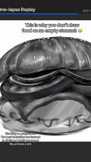 Learn grayscale it’ll change your life! #grayscale #procreate #realism