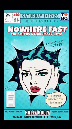 Save the Date Sat Jan 17 Nowhere Fast Live @Club Ultra / Hully Gully | Cesar Hernandez