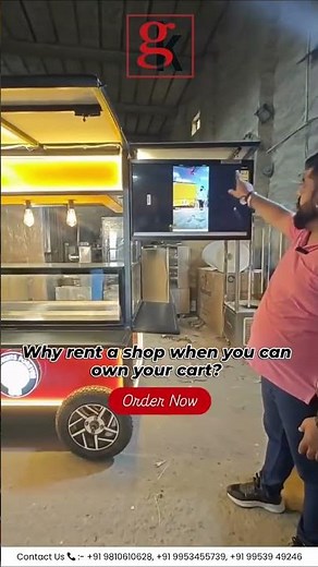 Customised Stainless Steel Fruit Cart | Mobile Cart for Fruits & Juices | Budget Friendly & Durable
