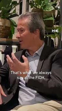 FIDH president says US sanctions on Palestinian organisations must be condemned