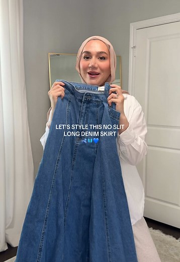 Ahhh this skirt!!! I love 😍🫶🏻 day 6/30 modest summer fits! #denimskirt #denimskirtoutfit #skirtoutfits #styleinspo #outfitinspo #modestfashion #hijabitiktok #30daysofoutfits