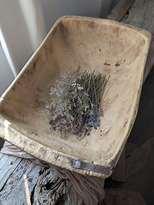 Large Vintage Rustic Dough Bowl - Etsy