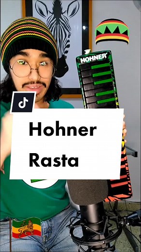 Hohner Rasta Melodica Instrument - Learn 37 Key Melodica with Rasta Flag