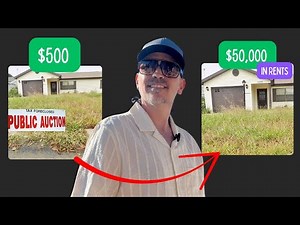 $500 house flips for $50k | Tax Deed Auction | 100x