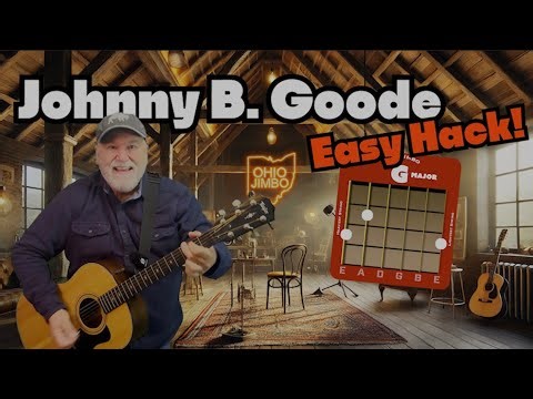 The EASIEST Way to Play Johnny B. Goode | Beginner Guitar Trick – G, C, D!