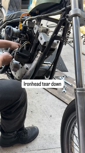 843chops on Instagram: "Ironhead tear down for a top end refresh. #motorcycle #harleydavidson #shovelhead #panhead #biketok bikelife vintageharleydavidson fyp harleylife fypシ゚viral choppers choppershit harleylifestyle foryoupage biker sportster reels reelsfbシ reelsfacebook motorcyclesofinstagram shovelheadchopper"