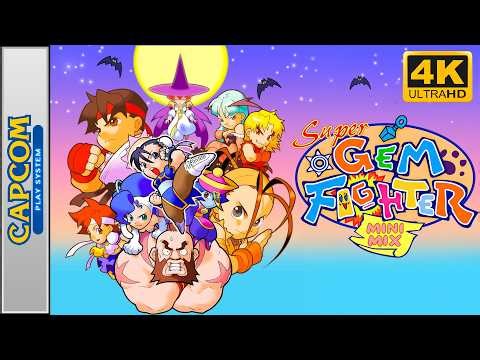 Super Gem Fighter Mini Mix (Arcade CPS-2) Longplay 4K 60FPS