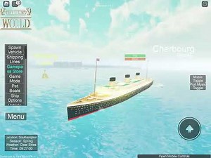 Roblox Tiny Sailors World How to make the RMMV Colossic