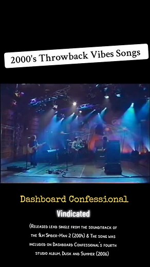 Dashboard Confessional Vindicated 2000s Throwback Live Performance