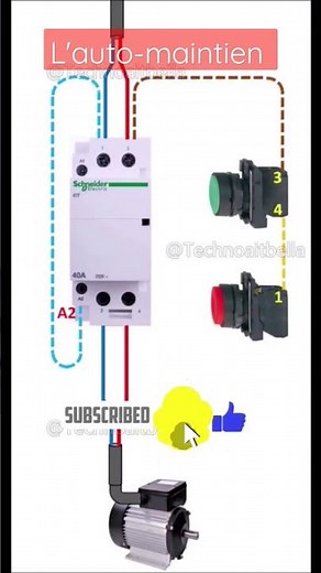 self-maintaining without auxiliary contact. Double-pole contactor