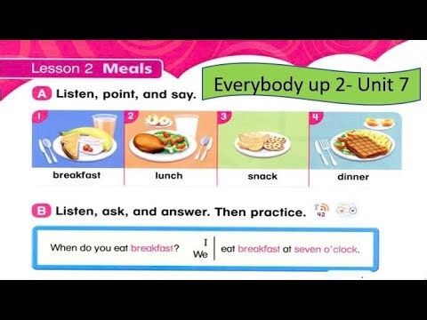 Everybody up 2 Unit 7 My Day Lesson 2 Meals