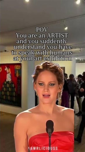 You are an artist at your first exhibition 😂 #art #memes #artistmeme #painting #lol